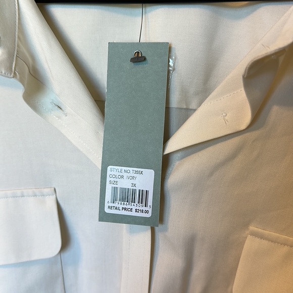 Go Silk Woman Ivory dress shirt - Picture 3 of 8